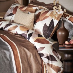 Duvetcover Autumn fern taupe