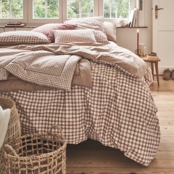 Duvet cover Vichy beige